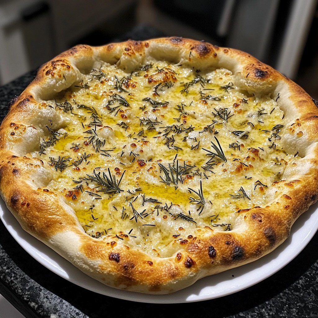 Pizza Bianca mit Rosmarin