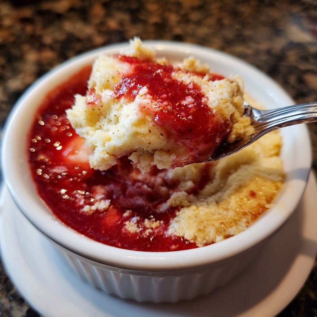 Erdbeer Grieß Dessert Warm