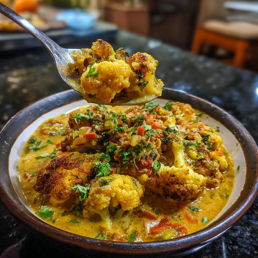 Blumenkohl Gemüse Curry Mild