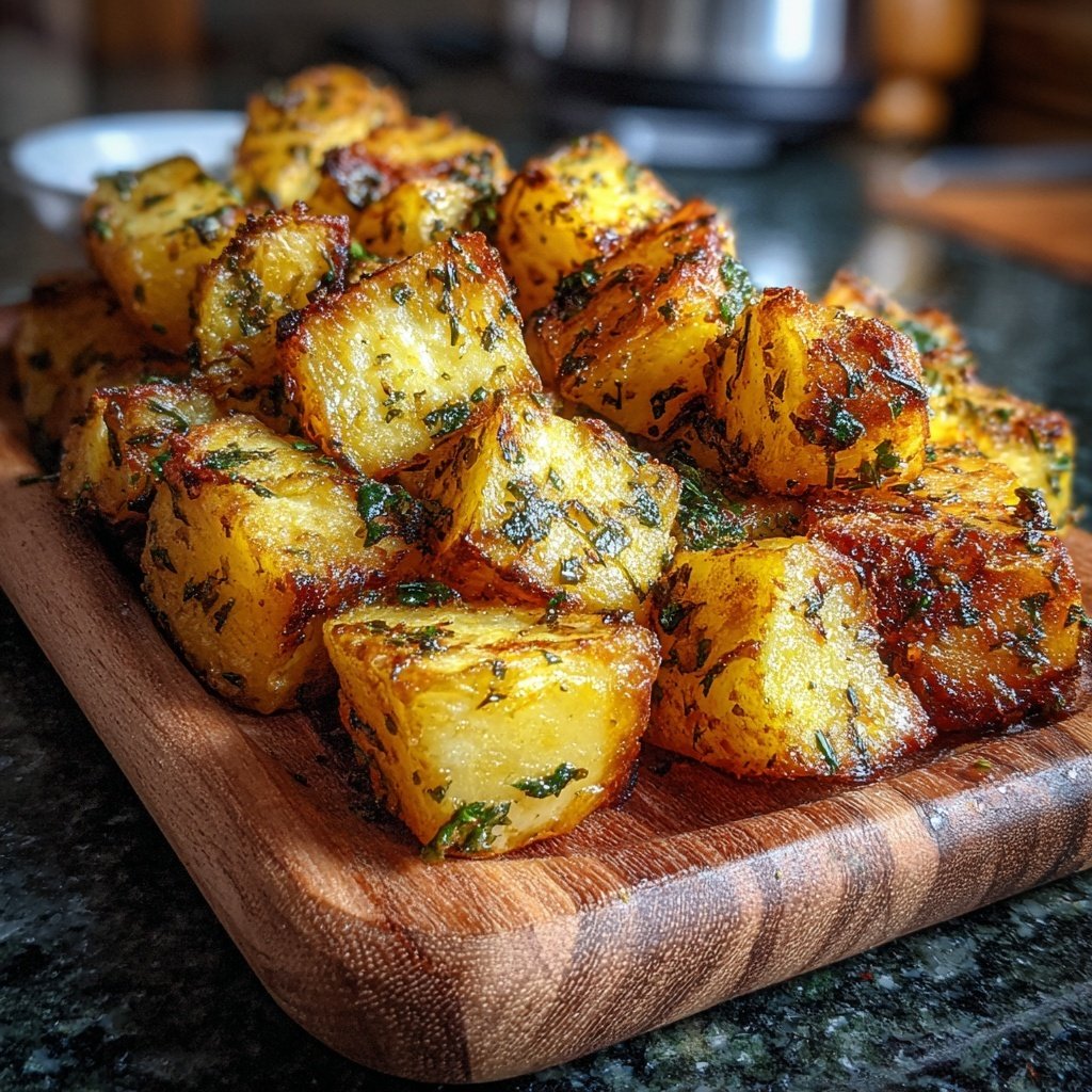 Ofen Kartoffel Würfel Mit Kräutern