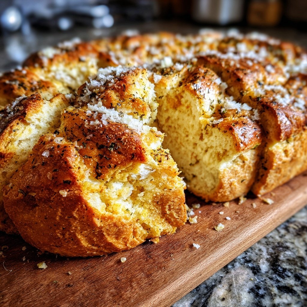 Zupfbrot Mit Knoblauchkruste