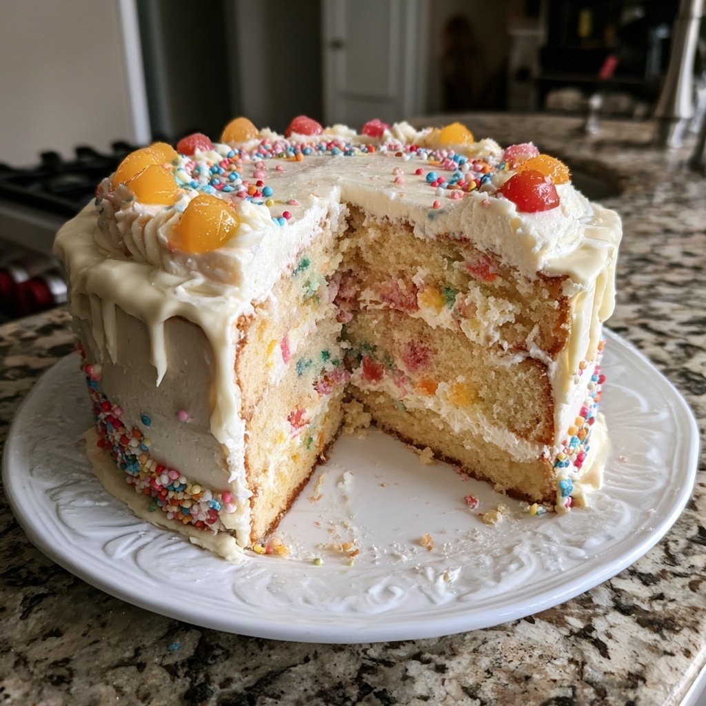 Geburtstagskuchen mit Buttercreme