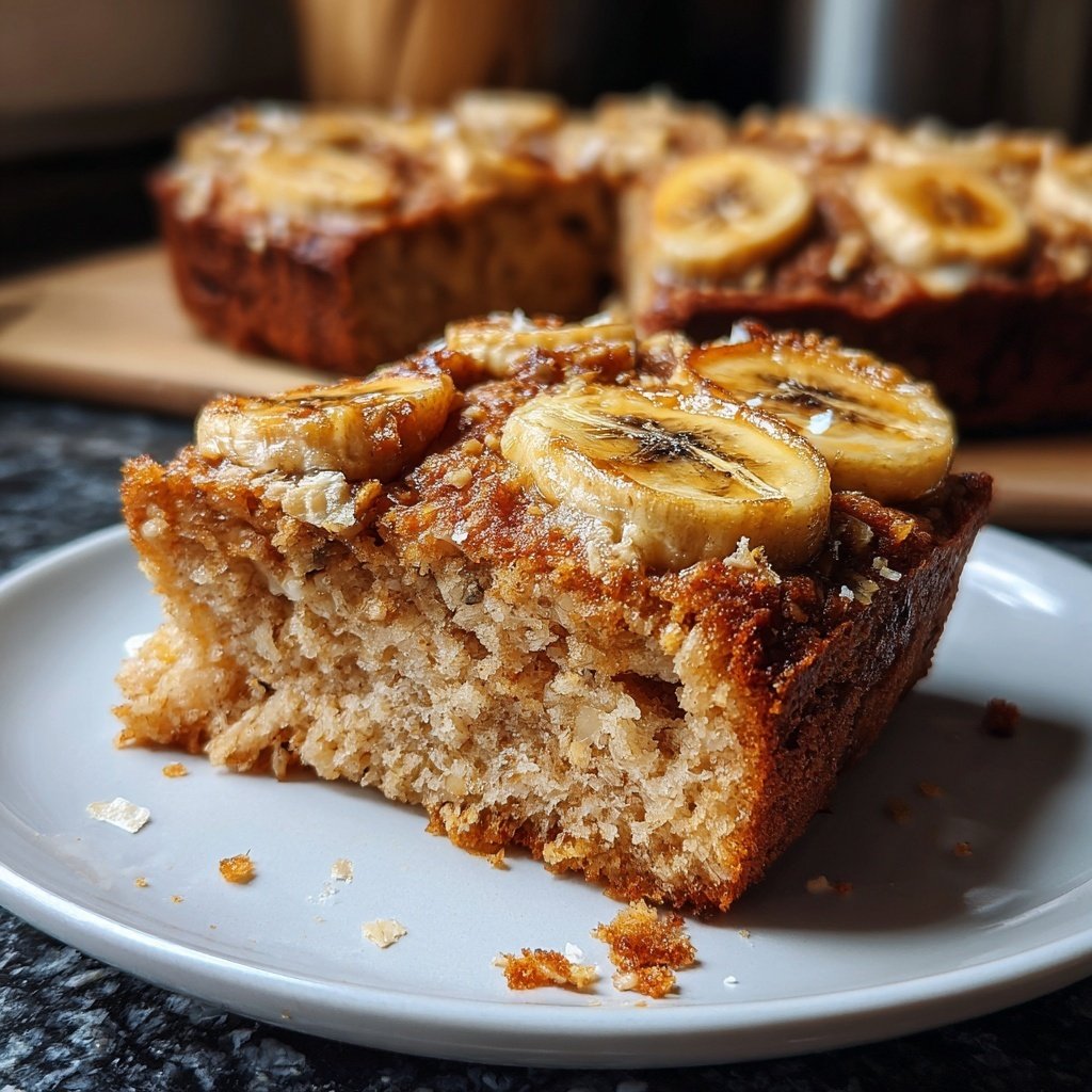 Bananenkuchen mit Hafermehl