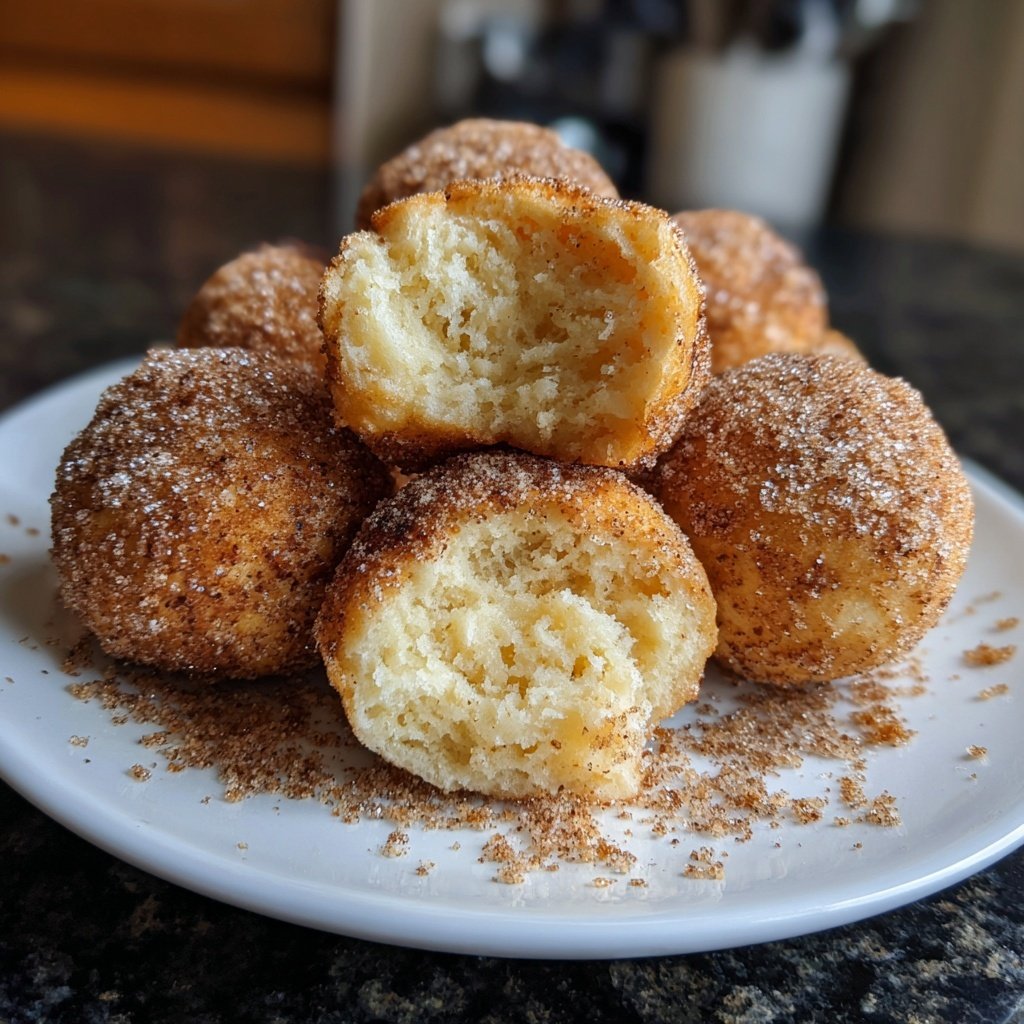 Quarkbällchen mit Zimt