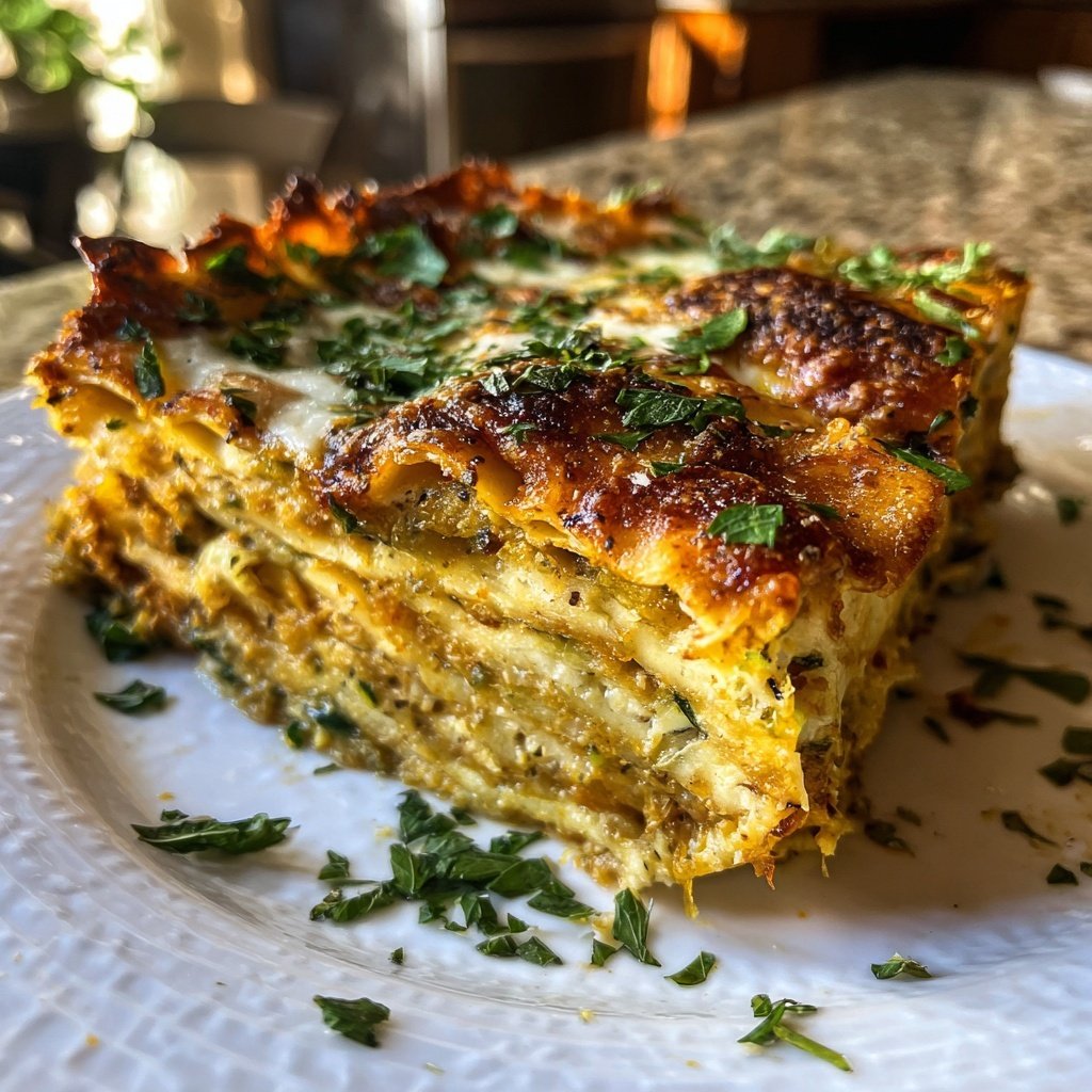 Lasagne mit Zucchini und Aubergine