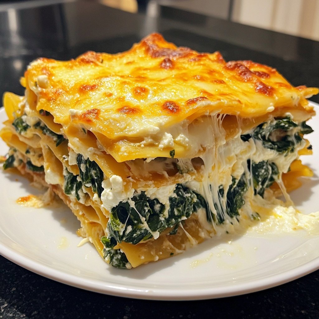 Lasagne mit Spinat und Ricotta