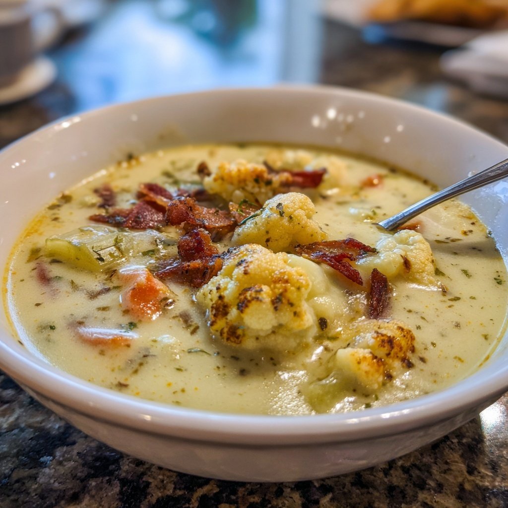 Blumenkohlsuppe mit Sellerie