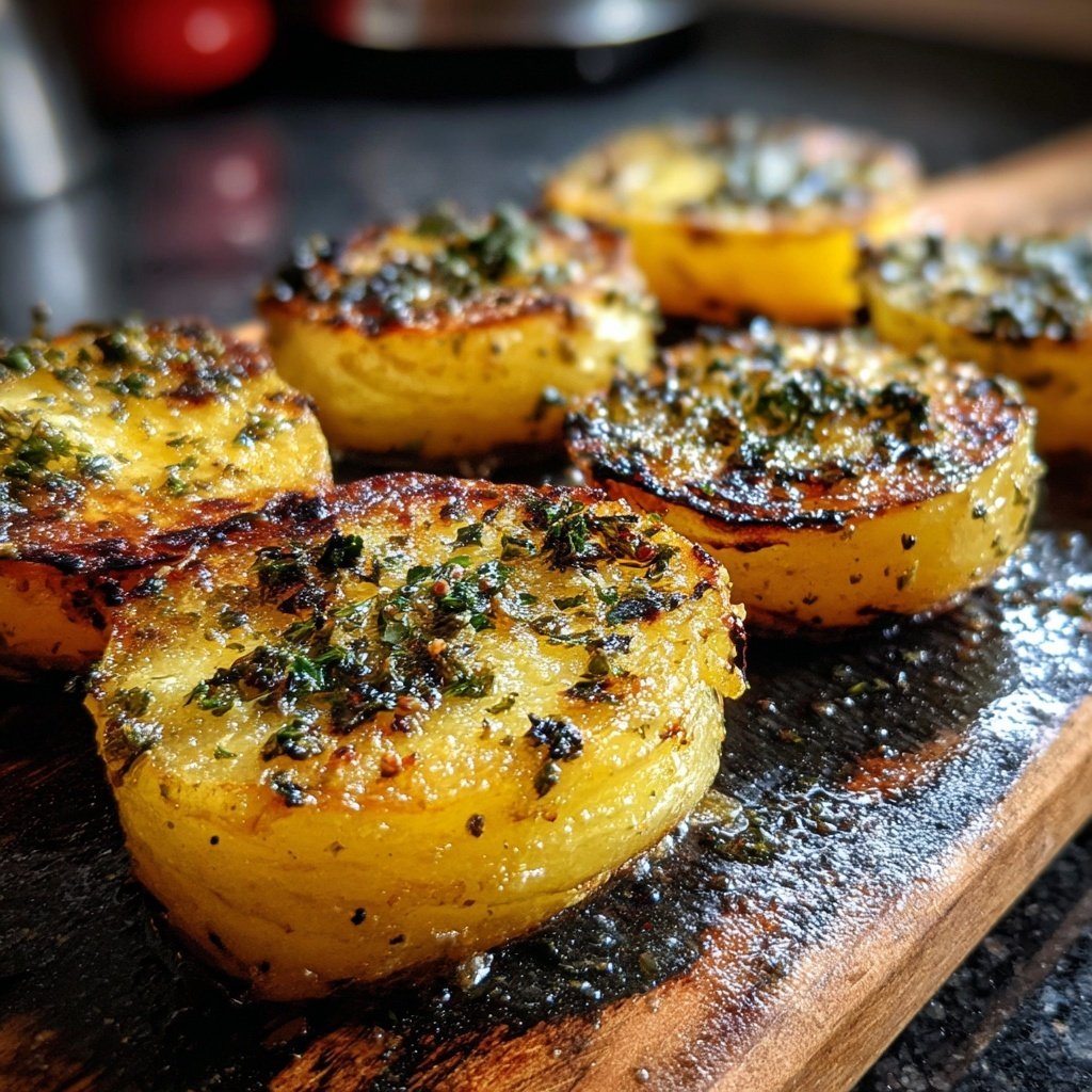 Knusprige Grillkartoffeln Mit Kräuterbutter