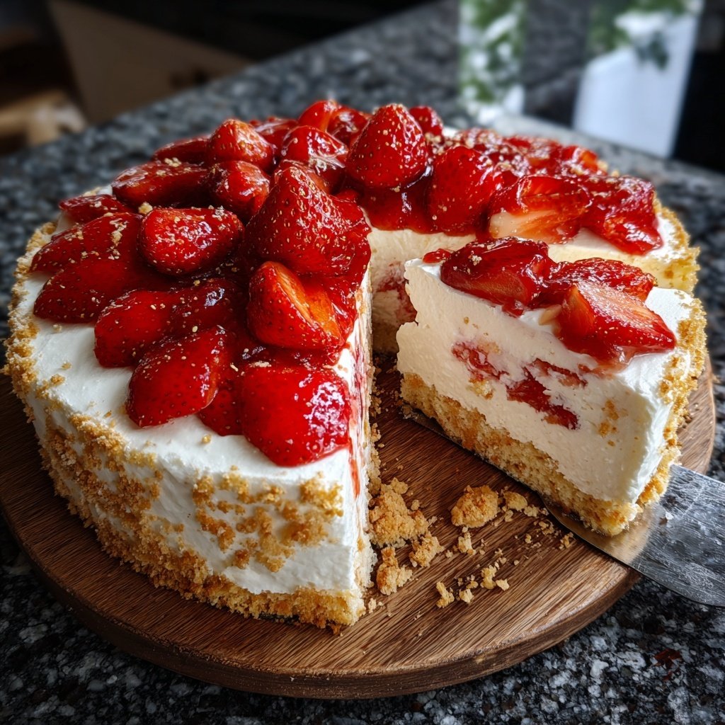 Erdbeer Joghurt Torte Mit Biskuit