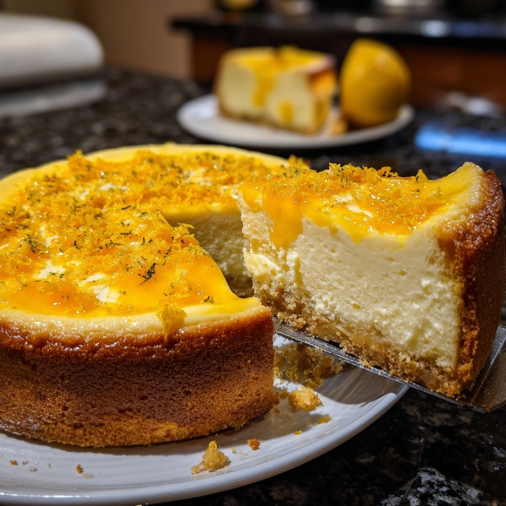 Käsekuchen mit Zitronencreme