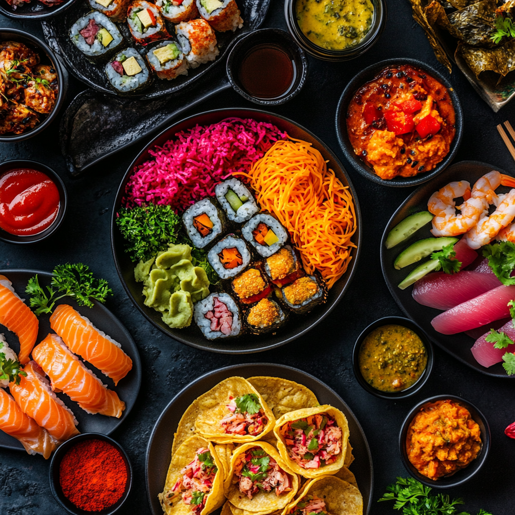 Frische internationale Küche-Inspiration