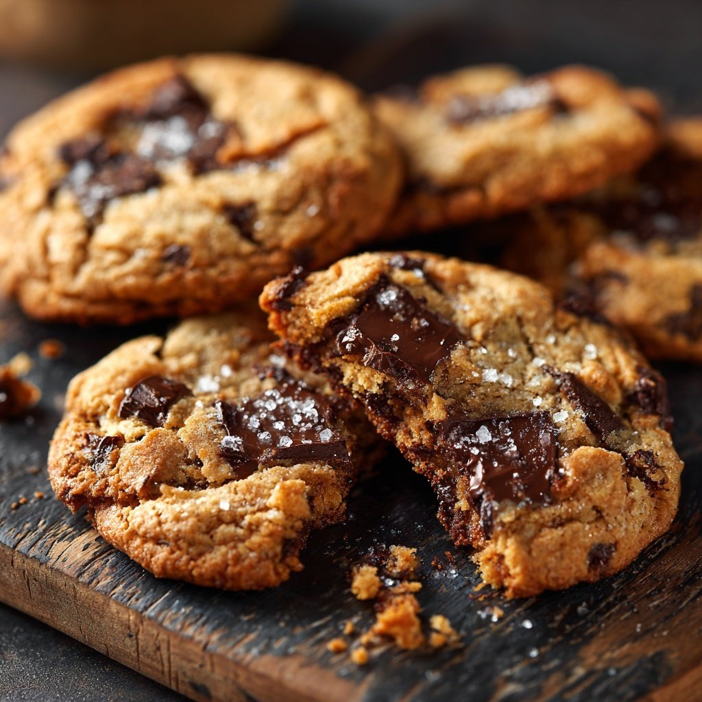 Cookies mit dunkler Schokolade
