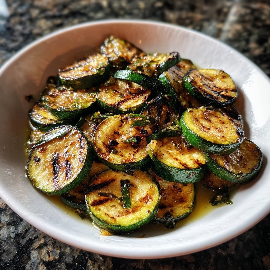 Knusprige Grill Zucchini Mit Knoblauch